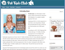 Tablet Screenshot of petfishclub.com